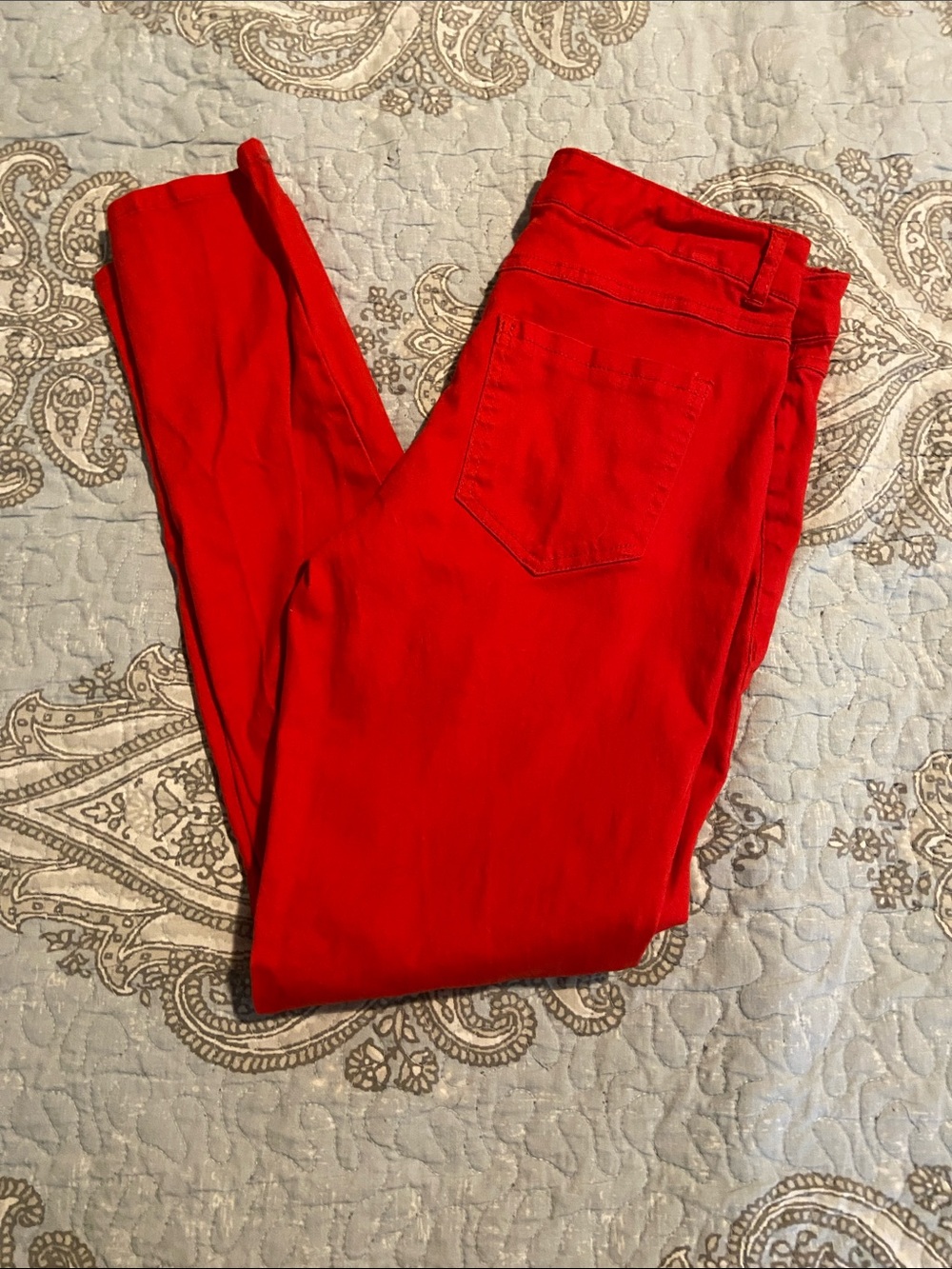 Bright Red Skinny Jeans